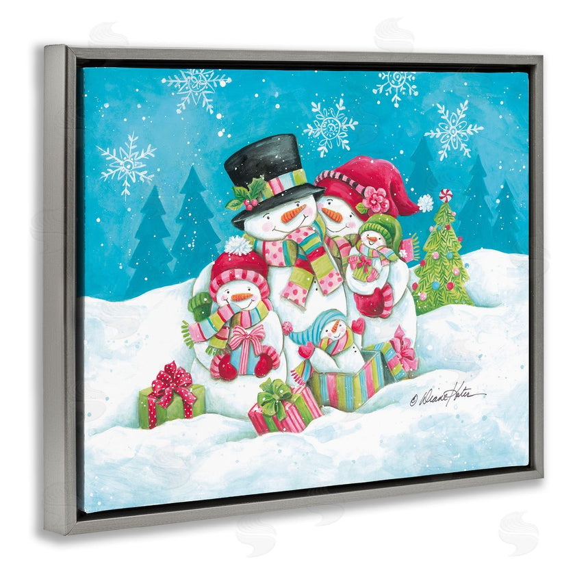 Diane Kater | Festive Snowman Family Scene