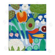 Courtney Haley | Kitchen Veggies on Stripes