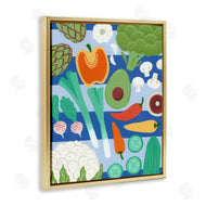 Courtney Haley | Kitchen Veggies on Stripes
