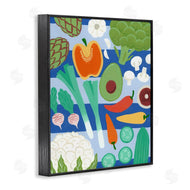 Courtney Haley | Kitchen Veggies on Stripes