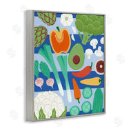 Courtney Haley | Kitchen Veggies on Stripes