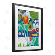 Courtney Haley | Kitchen Veggies on Stripes