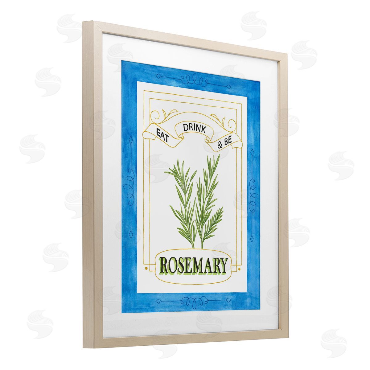 Lara Beeston Eat Drink & Be Rosemary Canvas Wall Art Print