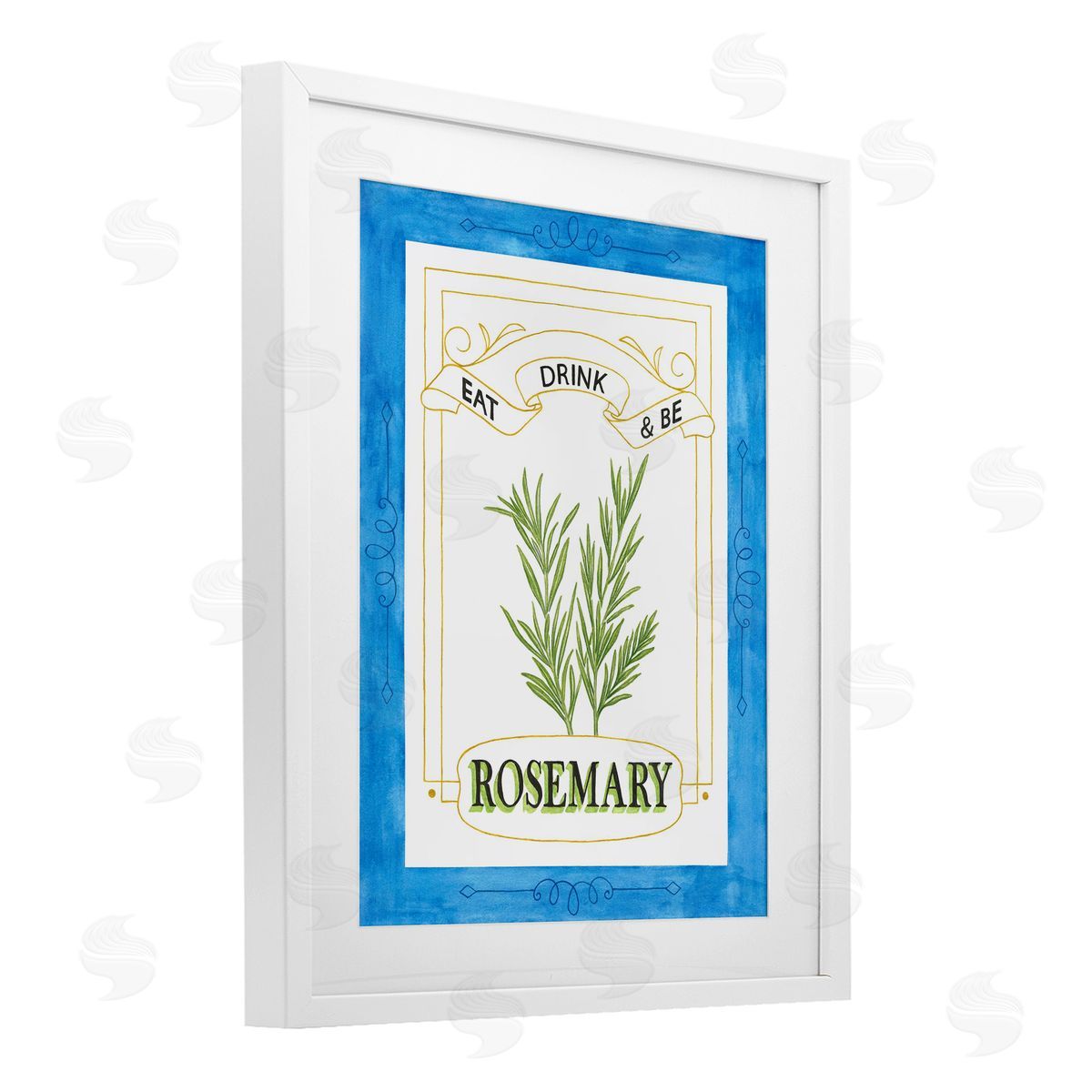 Lara Beeston Eat Drink & Be Rosemary Canvas Wall Art Print