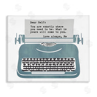 Annabelle Hall | Inspirational Typewriter Note to Self