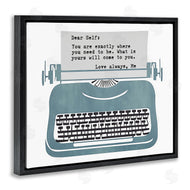 Annabelle Hall | Inspirational Typewriter Note to Self