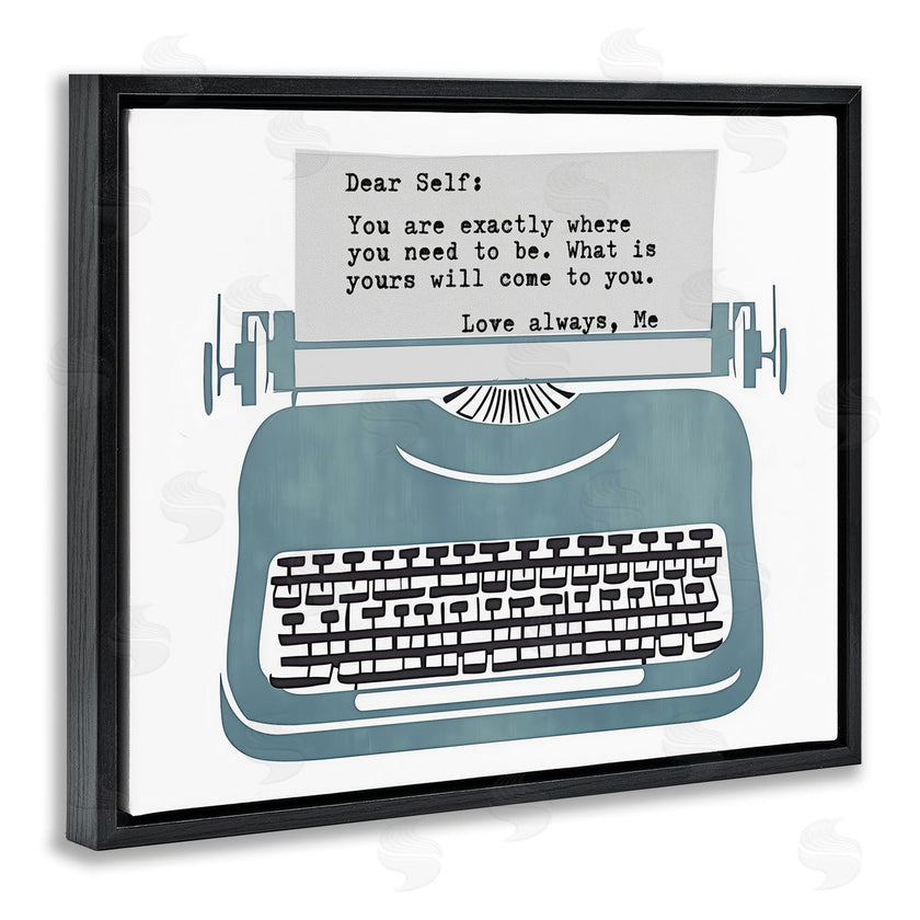 Annabelle Hall | Inspirational Typewriter Note to Self