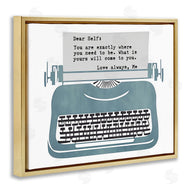 Annabelle Hall | Inspirational Typewriter Note to Self