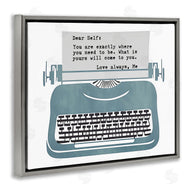 Annabelle Hall | Inspirational Typewriter Note to Self