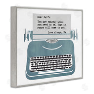 Annabelle Hall | Inspirational Typewriter Note to Self