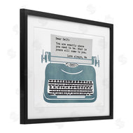 Annabelle Hall | Inspirational Typewriter Note to Self