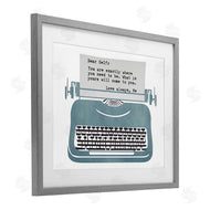 Annabelle Hall | Inspirational Typewriter Note to Self