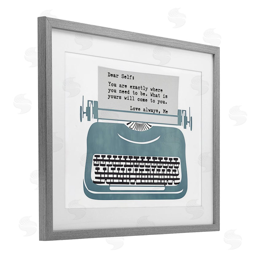 Annabelle Hall | Inspirational Typewriter Note to Self