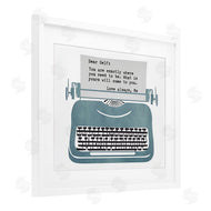 Annabelle Hall | Inspirational Typewriter Note to Self