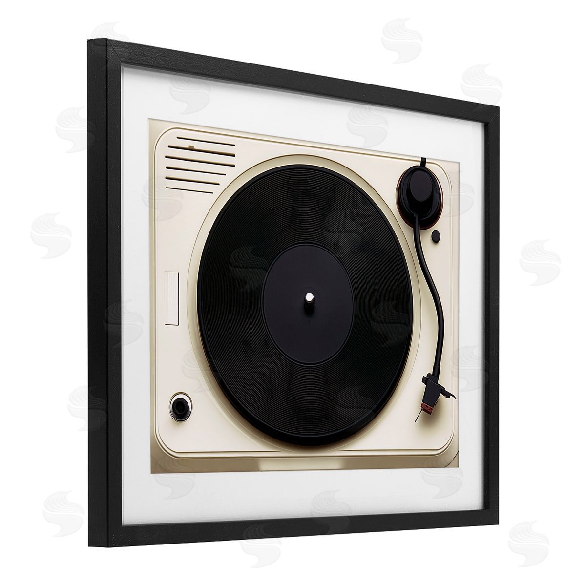 Annabelle Hall Classic Tunes Turntable Canvas Wall Art Print