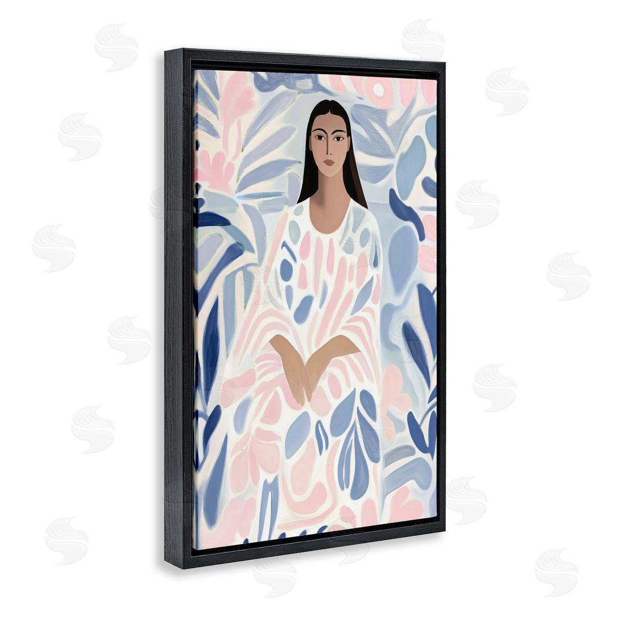 Annabelle Hall Pastel Portrait Knowing Canvas Wall Art Print