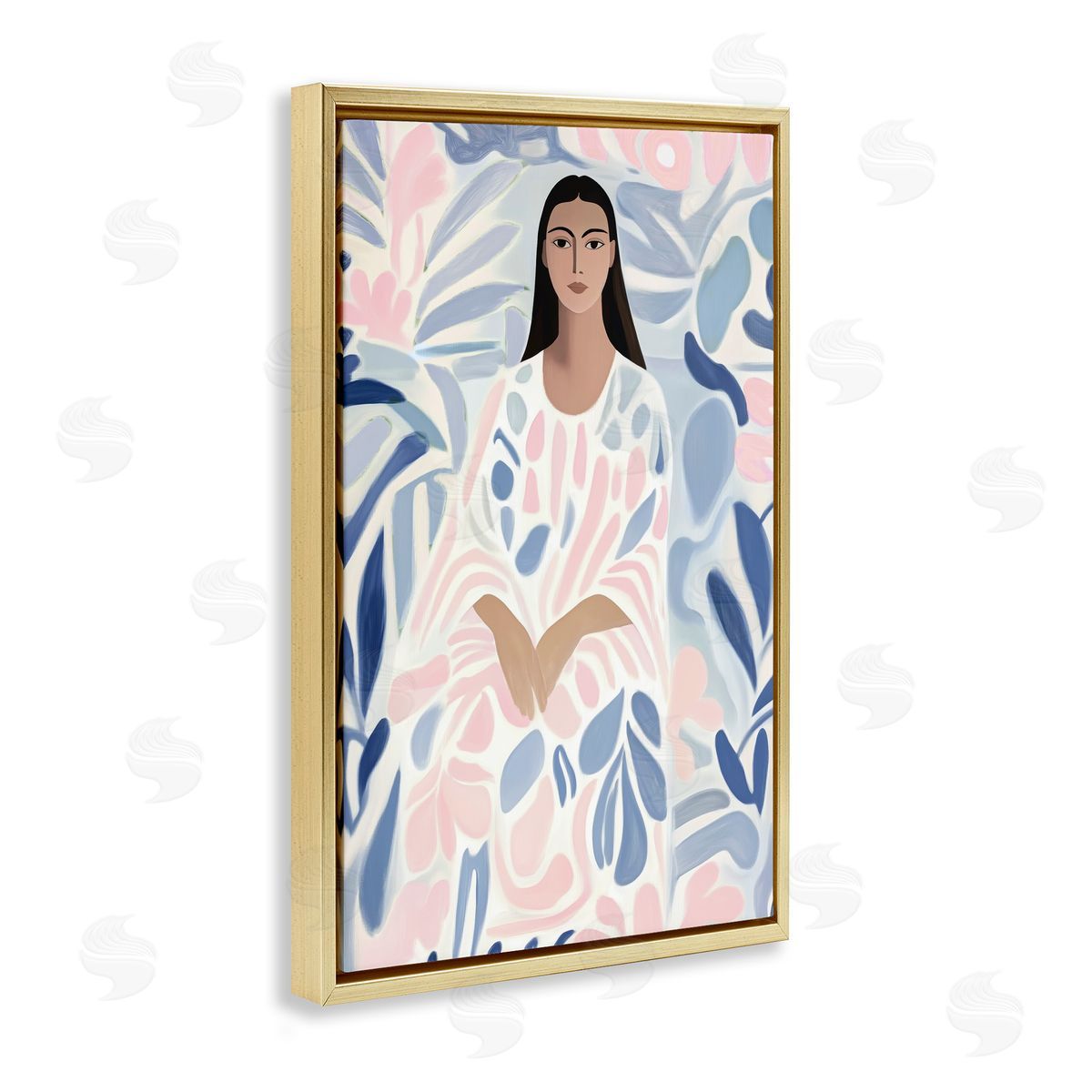 Annabelle Hall Pastel Portrait Knowing Canvas Wall Art Print