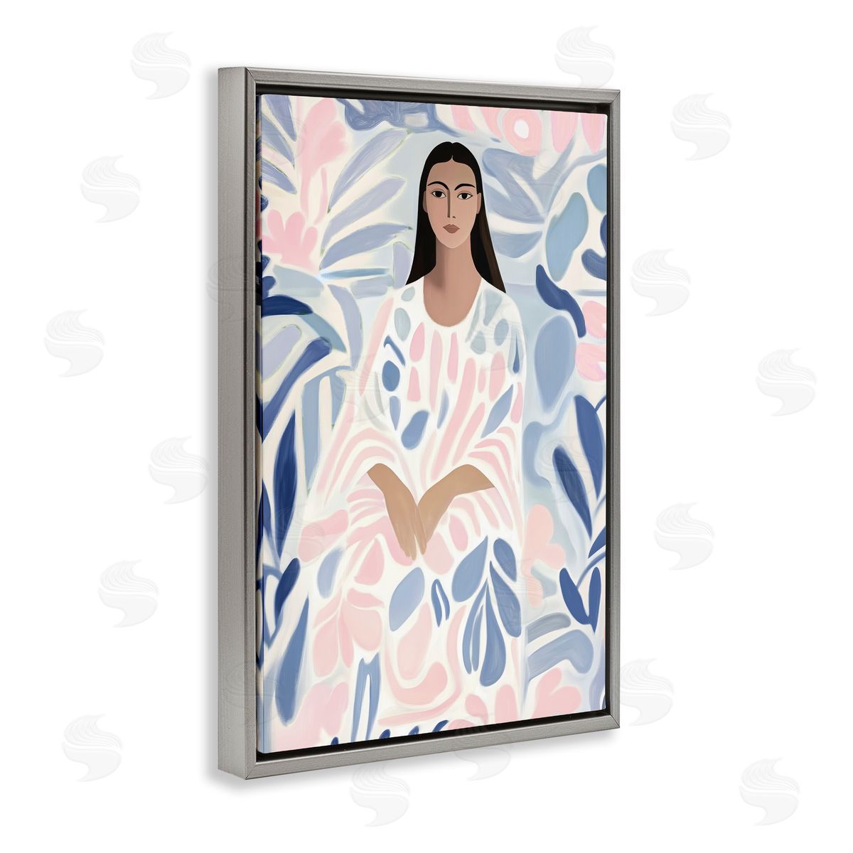 Annabelle Hall Pastel Portrait Knowing Canvas Wall Art Print
