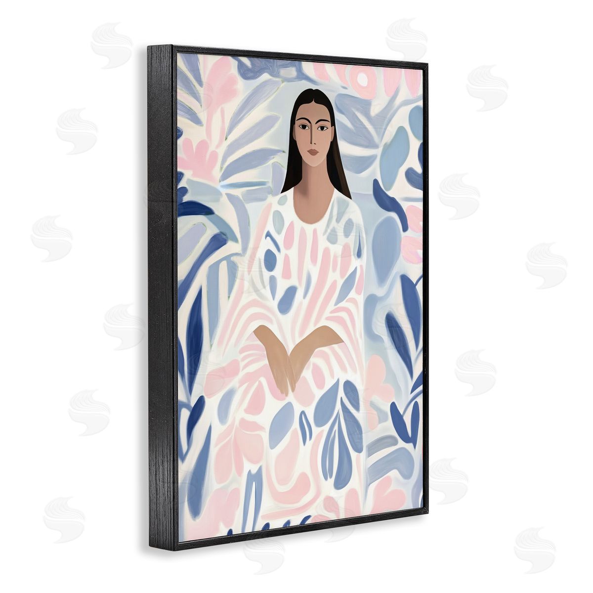 Annabelle Hall Pastel Portrait Knowing Canvas Wall Art Print