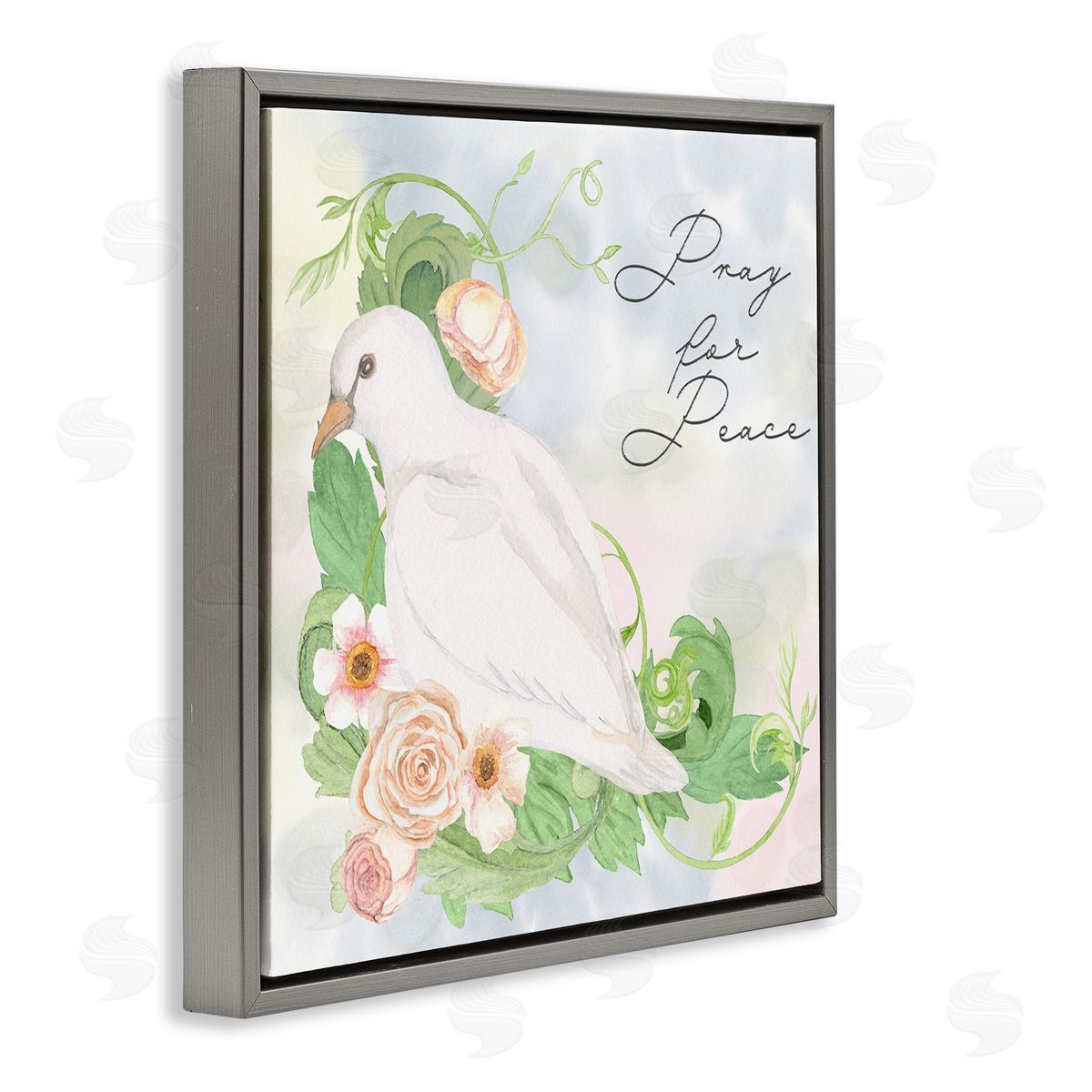 Lee Ann Sanders Pray For Peace Dove Canvas Wall Art Print