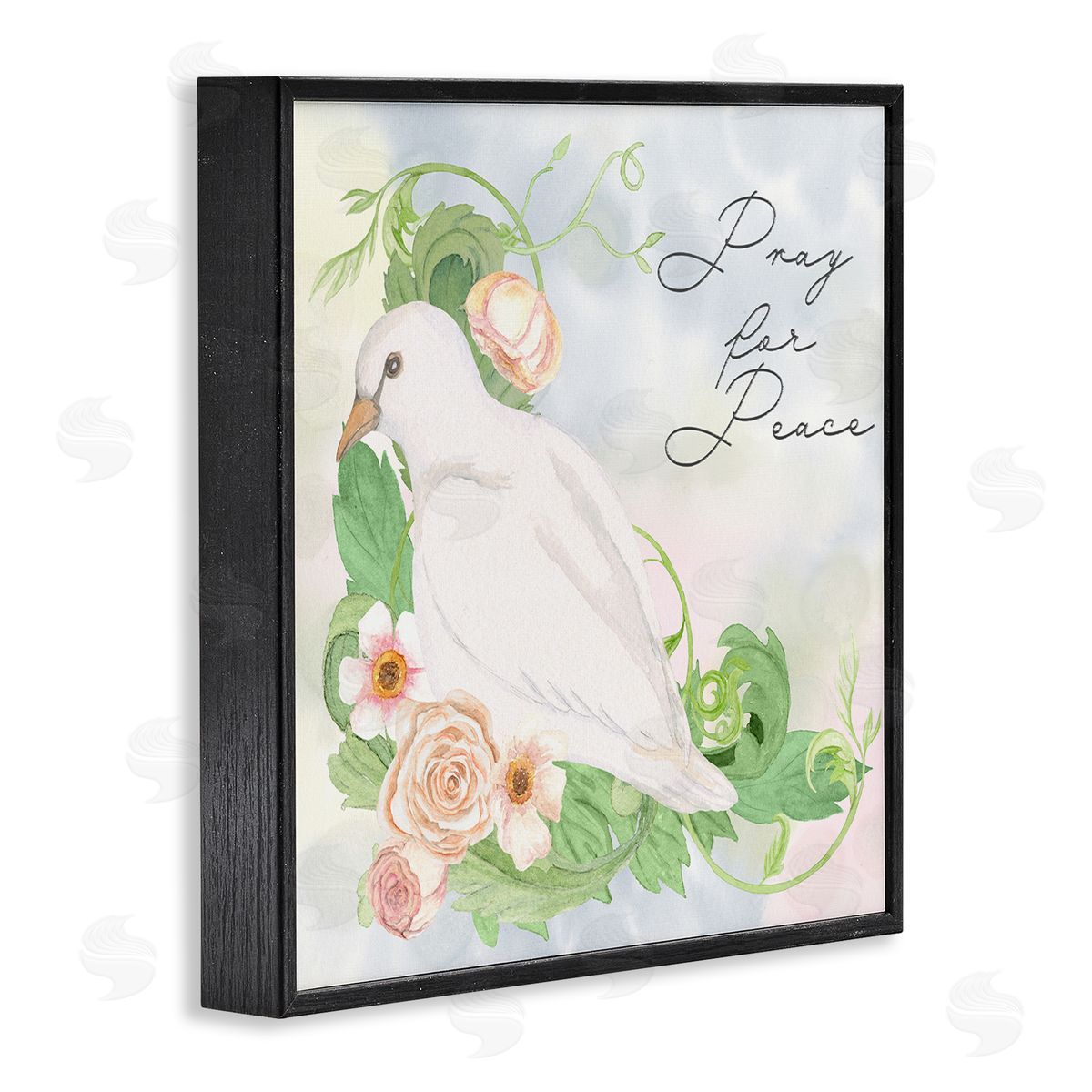 Lee Ann Sanders Pray For Peace Dove Canvas Wall Art Print