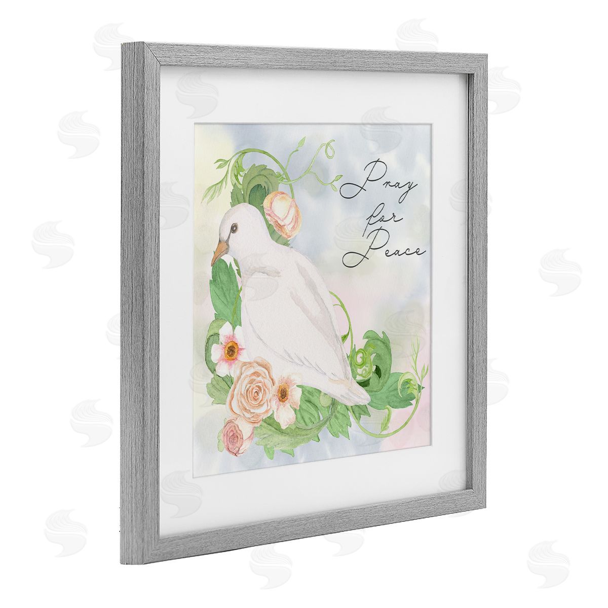 Lee Ann Sanders Pray For Peace Dove Canvas Wall Art Print