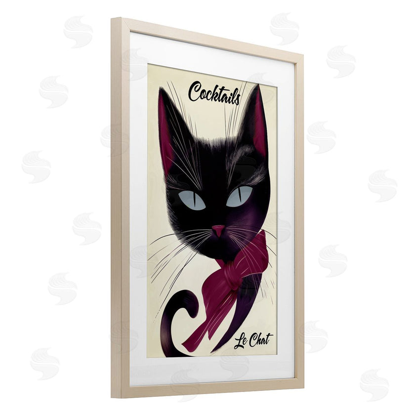Annabelle Hall | Cocktails Le Chat Poster