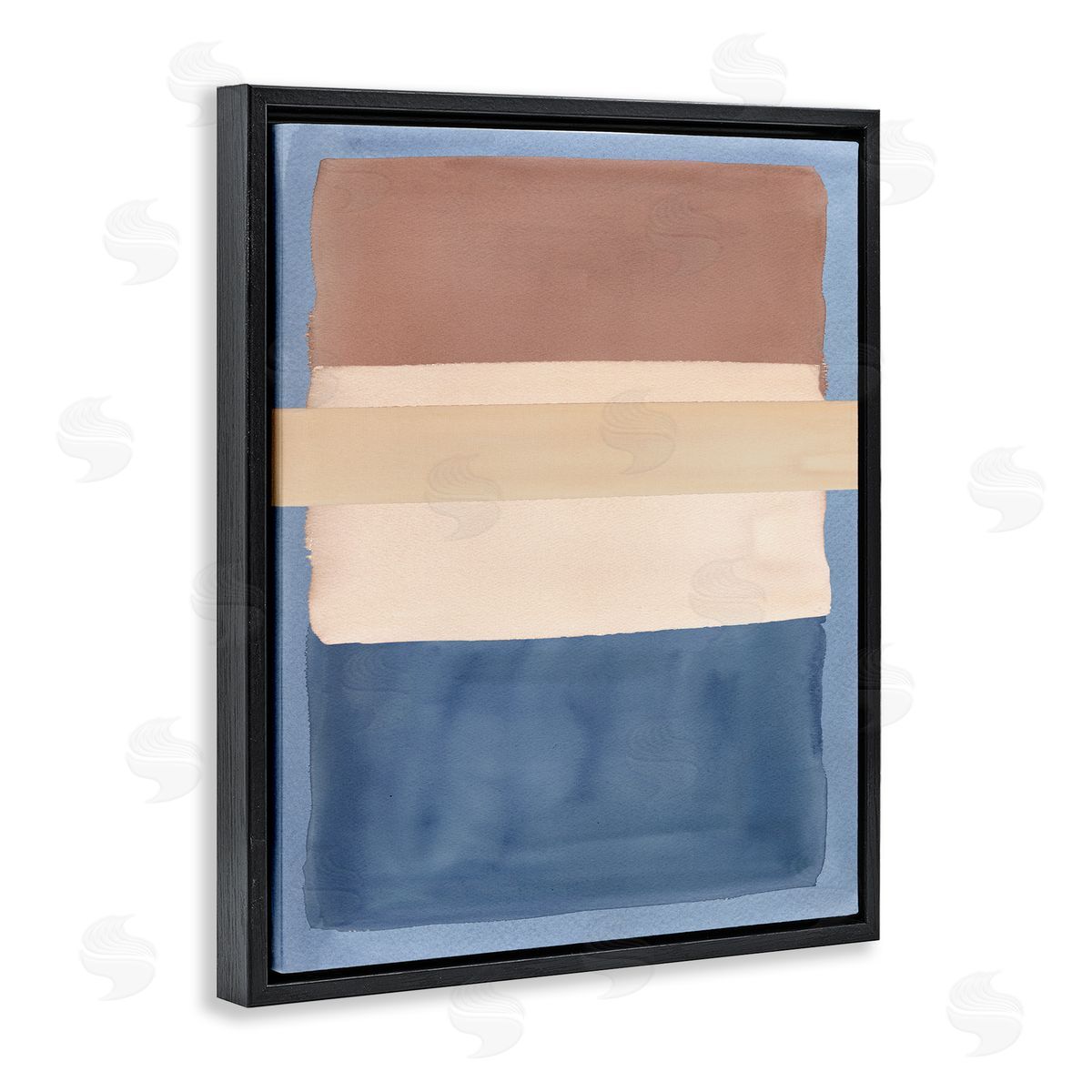 Nina Jacobs Fun With Blue & Brown Canvas Wall Art Print