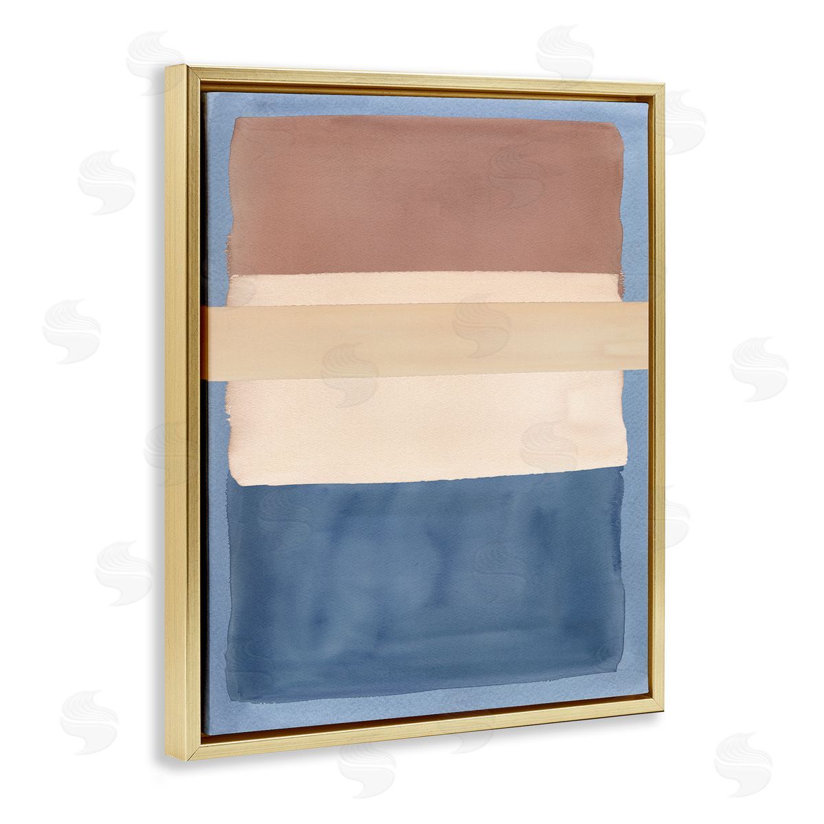 Nina Jacobs Fun With Blue & Brown Canvas Wall Art Print