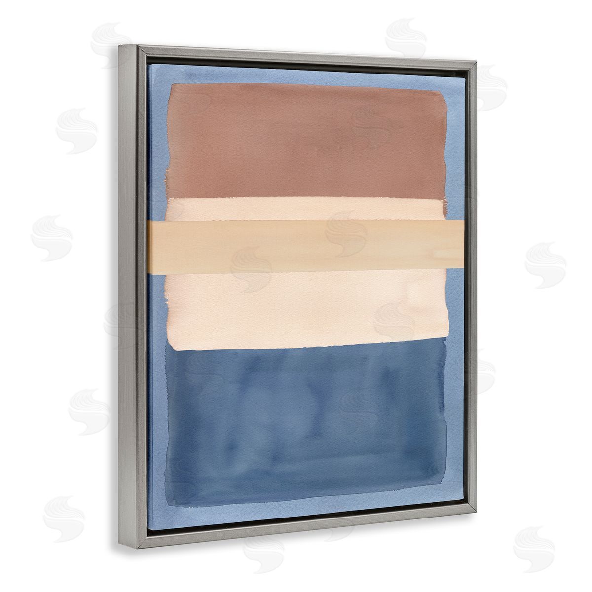 Nina Jacobs Fun With Blue & Brown Canvas Wall Art Print