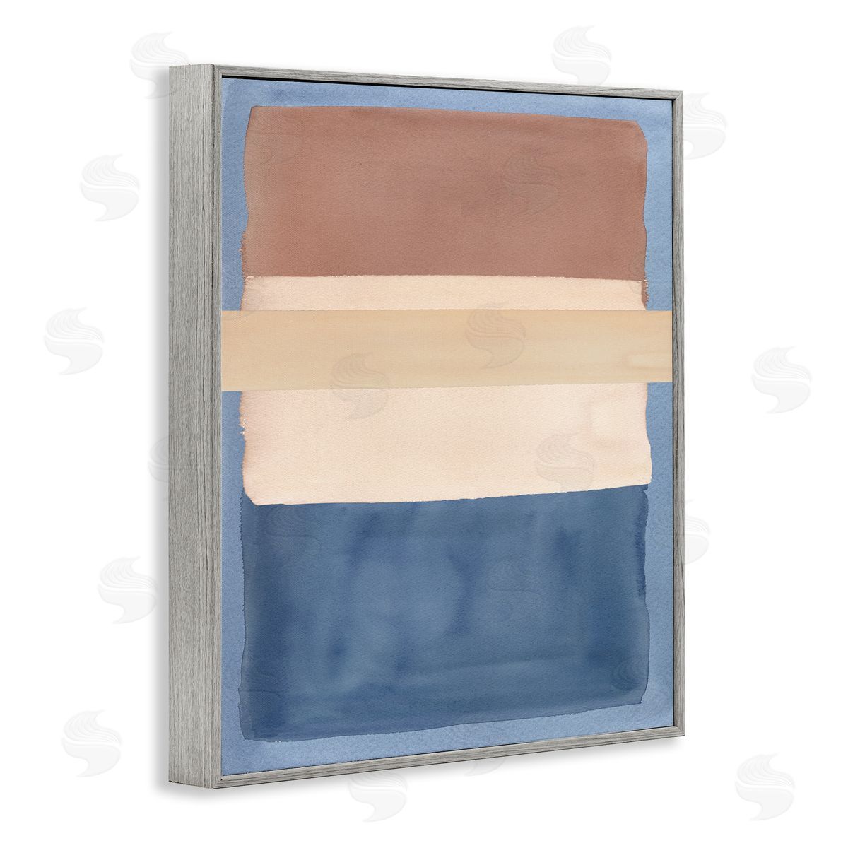 Nina Jacobs Fun With Blue & Brown Canvas Wall Art Print