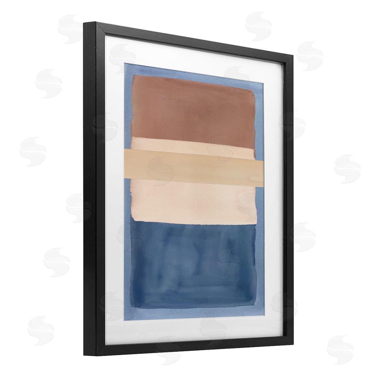 Nina Jacobs Fun With Blue & Brown Canvas Wall Art Print