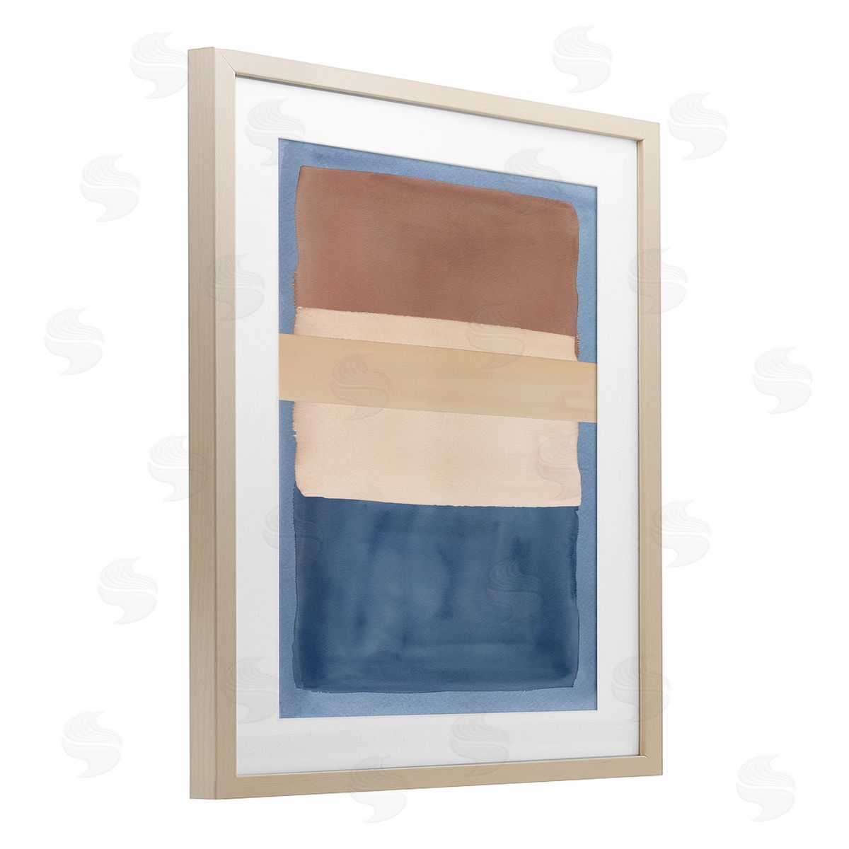 Nina Jacobs Fun With Blue & Brown Canvas Wall Art Print