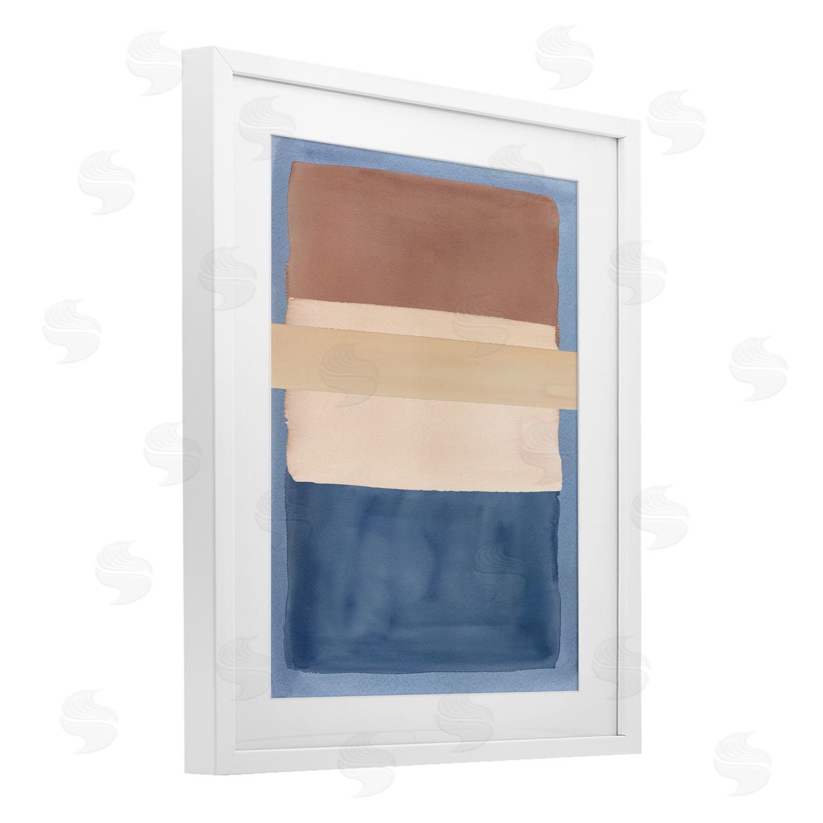 Nina Jacobs Fun With Blue & Brown Canvas Wall Art Print