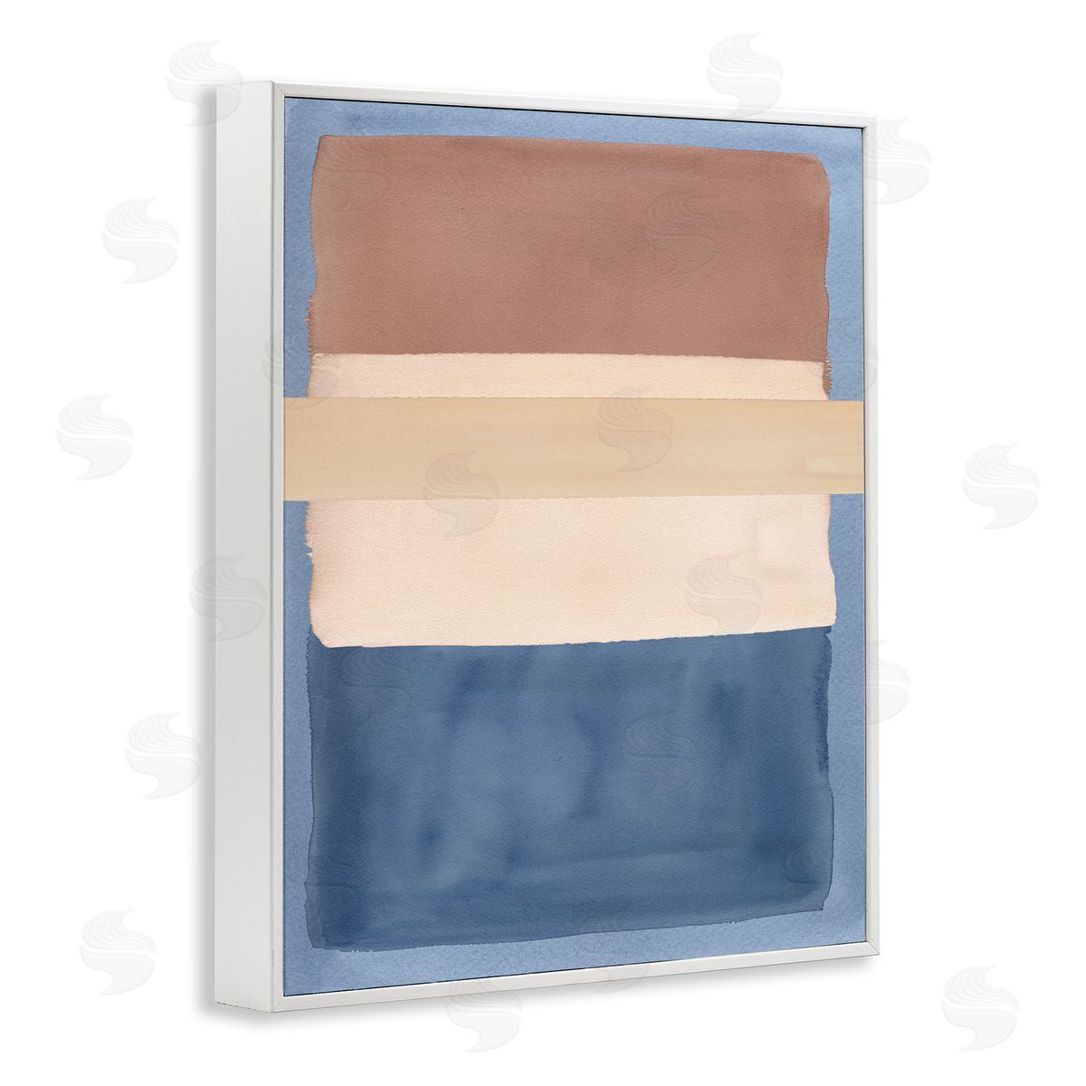Nina Jacobs Fun With Blue & Brown Canvas Wall Art Print