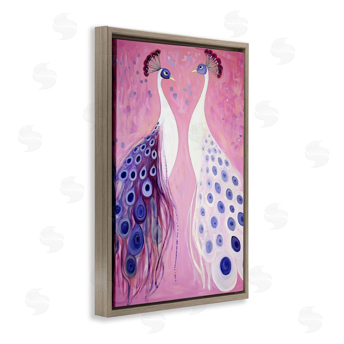 Annabelle Hall Feather Coats Peacocks Canvas Wall Art Print