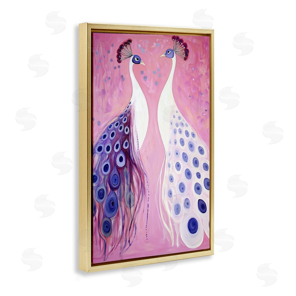 Annabelle Hall Feather Coats Peacocks Canvas Wall Art Print
