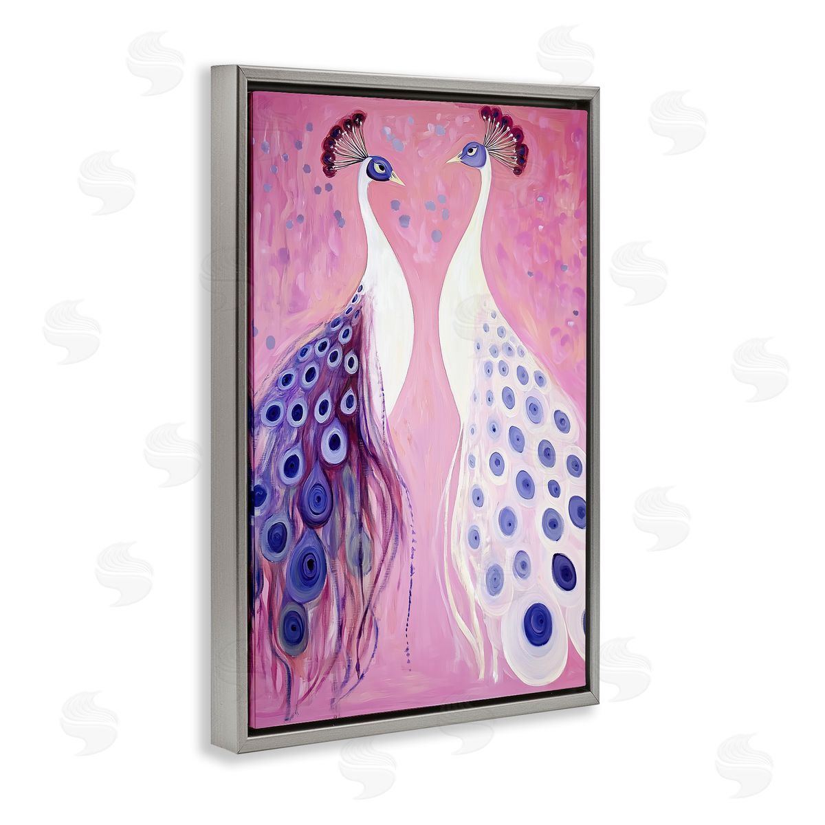 Annabelle Hall Feather Coats Peacocks Canvas Wall Art Print