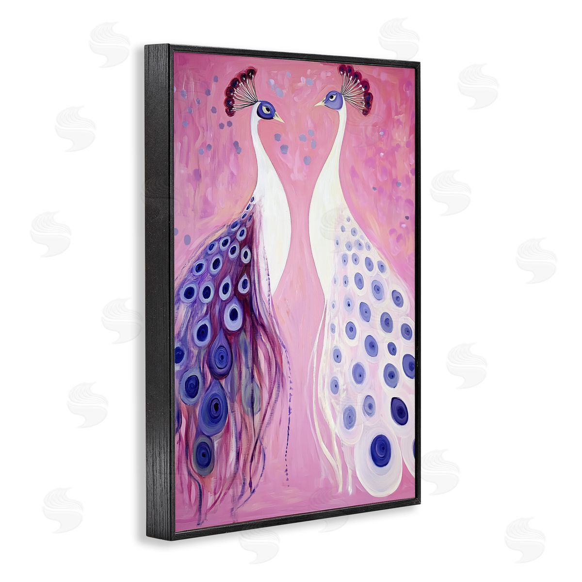 Annabelle Hall Feather Coats Peacocks Canvas Wall Art Print