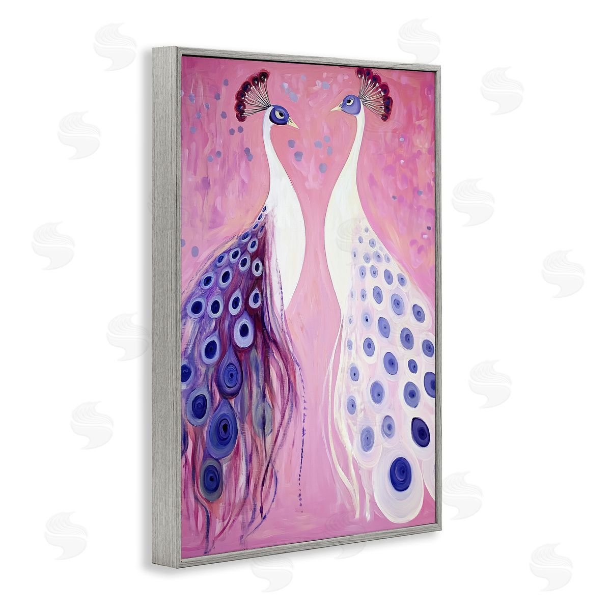 Annabelle Hall Feather Coats Peacocks Canvas Wall Art Print
