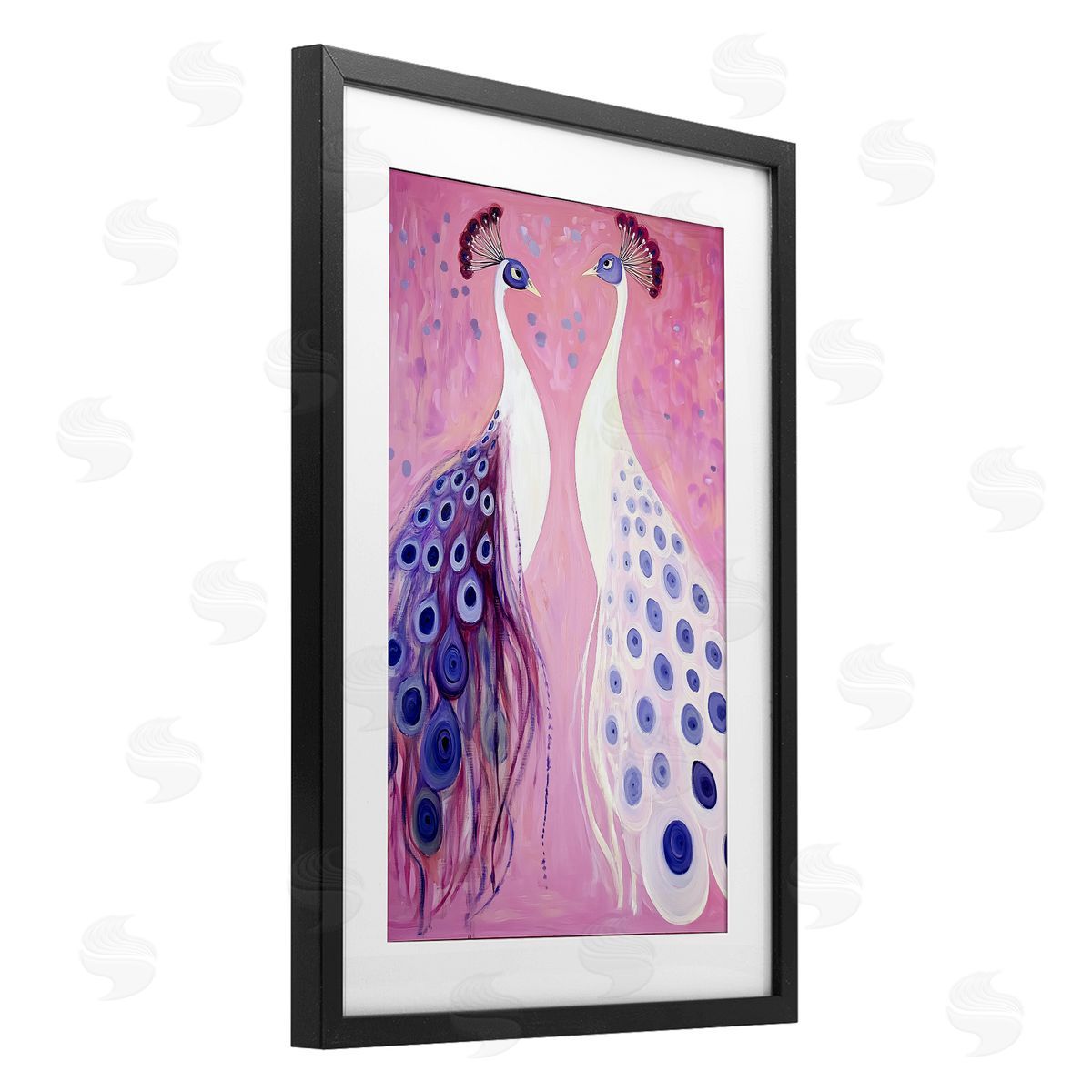 Annabelle Hall Feather Coats Peacocks Canvas Wall Art Print