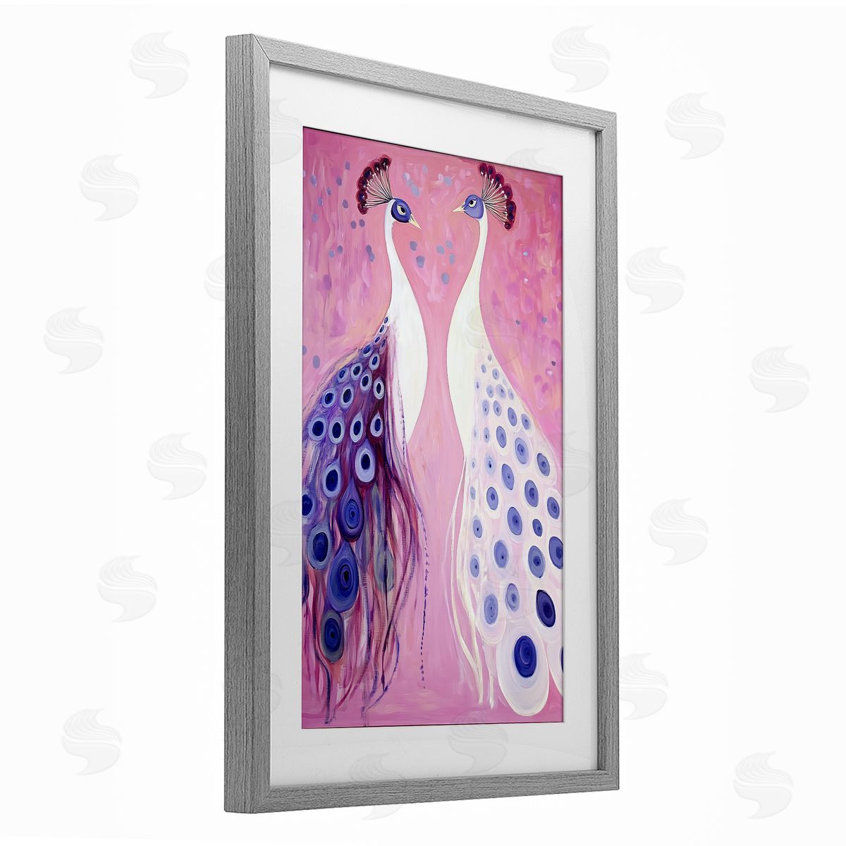 Annabelle Hall Feather Coats Peacocks Canvas Wall Art Print