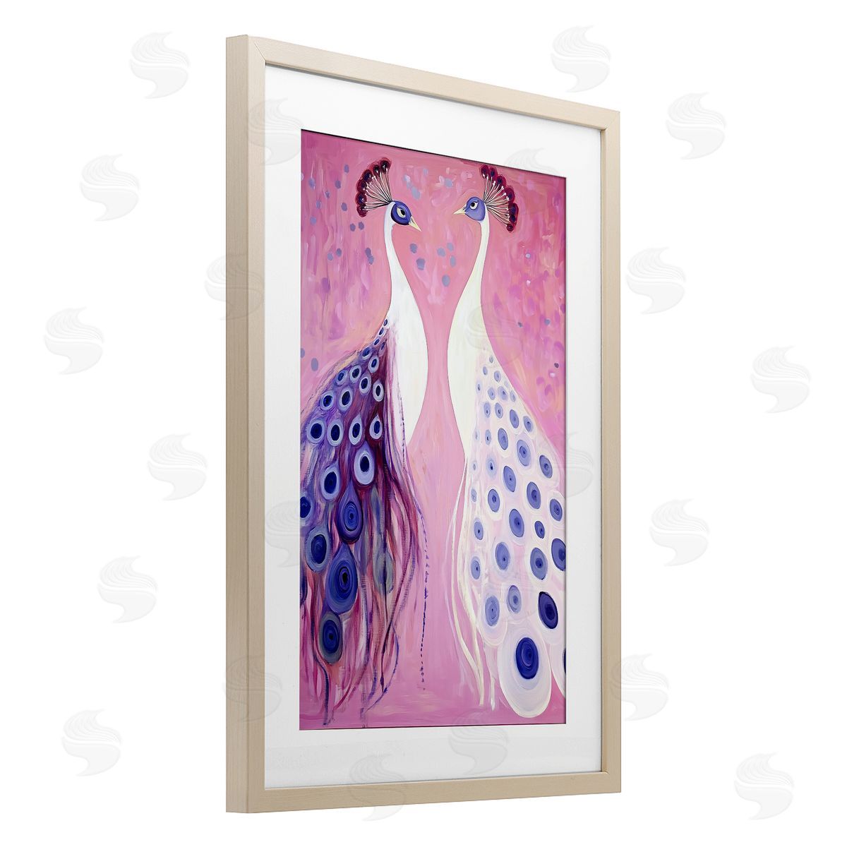 Annabelle Hall Feather Coats Peacocks Canvas Wall Art Print