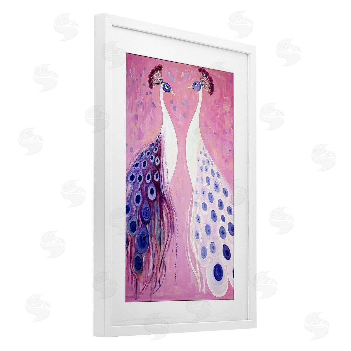 Annabelle Hall Feather Coats Peacocks Canvas Wall Art Print