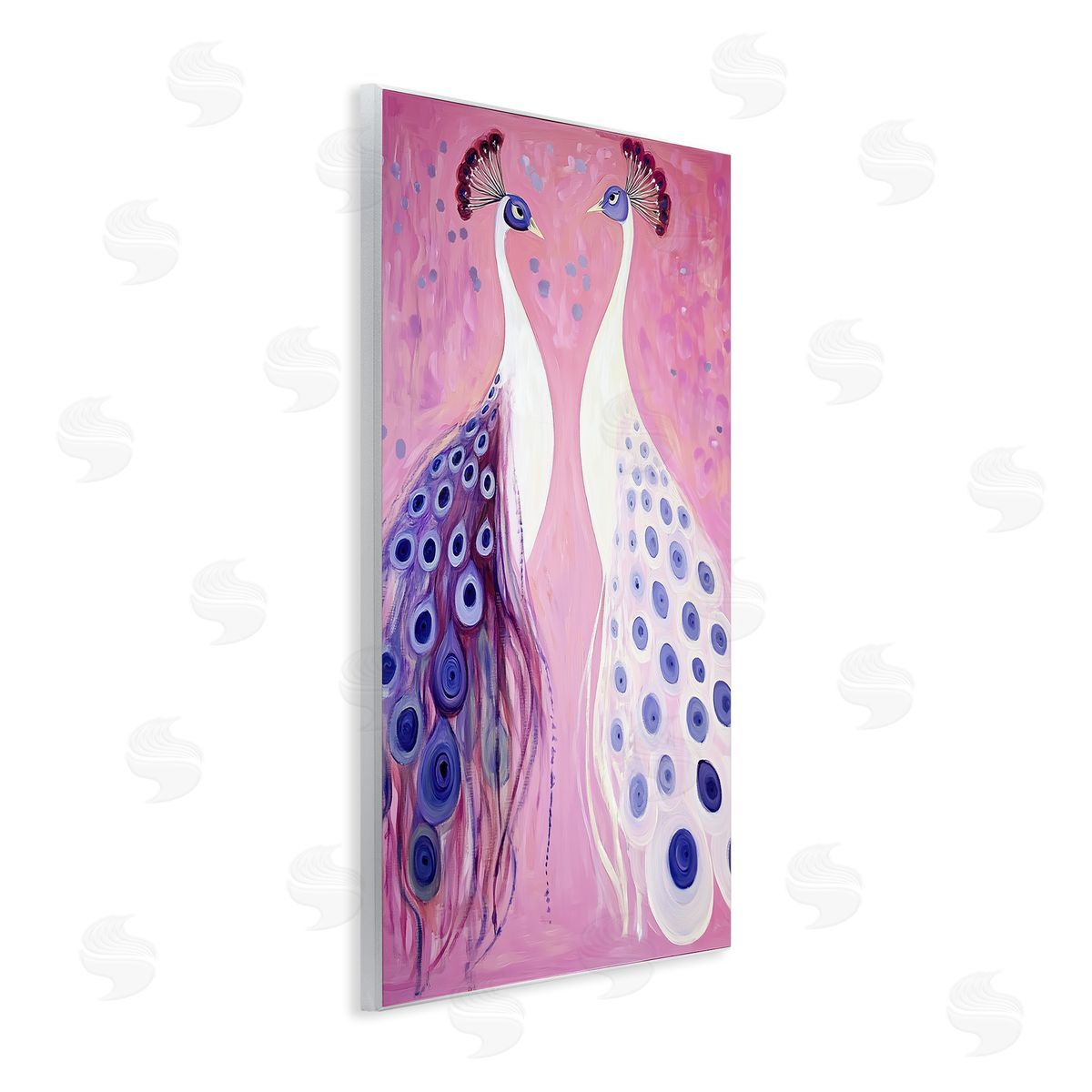 Annabelle Hall Feather Coats Peacocks Canvas Wall Art Print