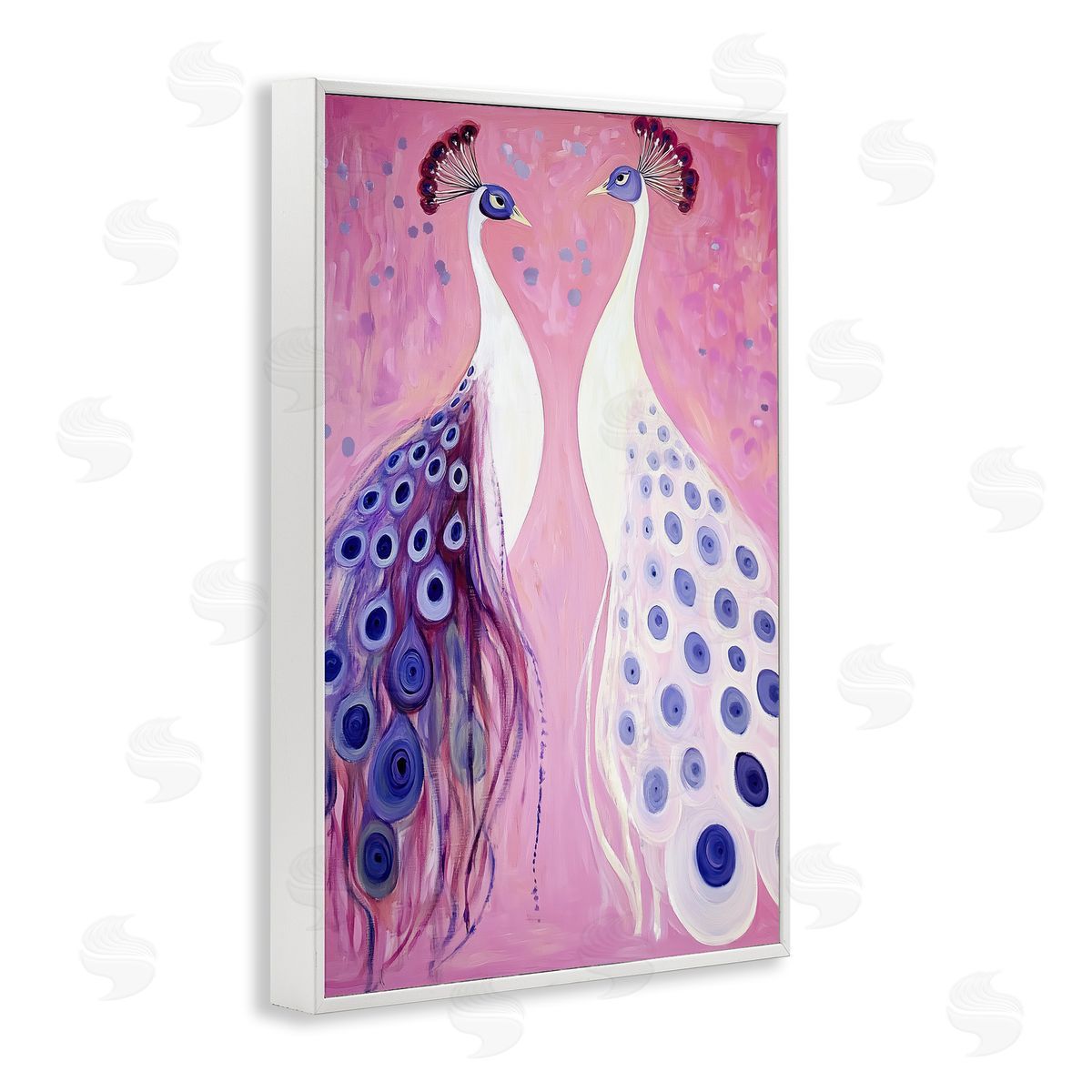 Annabelle Hall Feather Coats Peacocks Canvas Wall Art Print