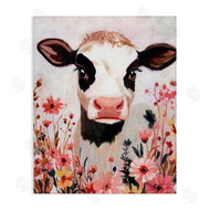 Sara Culpepper | Cow and Pink Wild Flowers