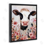 Sara Culpepper | Cow and Pink Wild Flowers