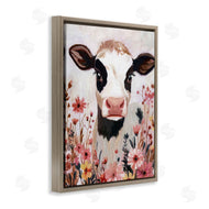 Sara Culpepper | Cow and Pink Wild Flowers