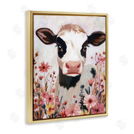 Sara Culpepper | Cow and Pink Wild Flowers